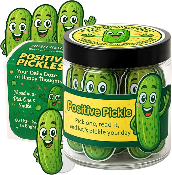 Positive Pickle Jar – 60 Uplifting Affirmation Cards