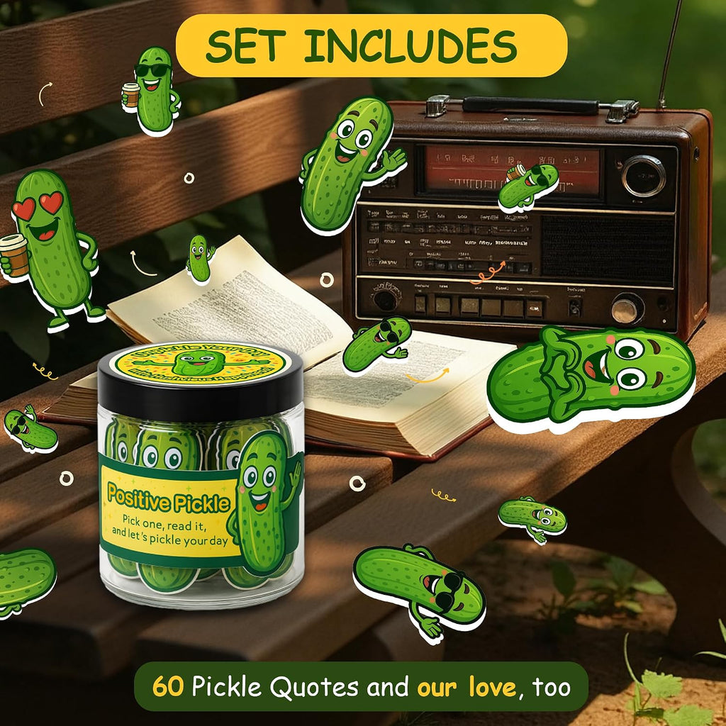 Positive Pickle Jar – 60 Uplifting Affirmation Cards